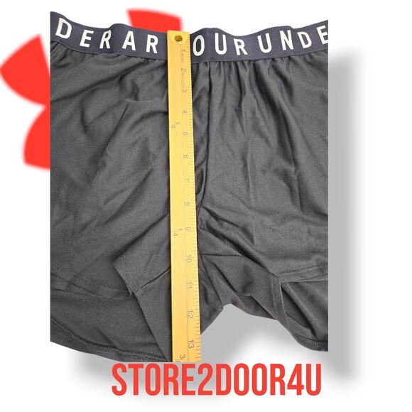 Under Armour Women's LARGE UA Play Up Shorts 3.0 Black Pockets - Picture 5 of 9